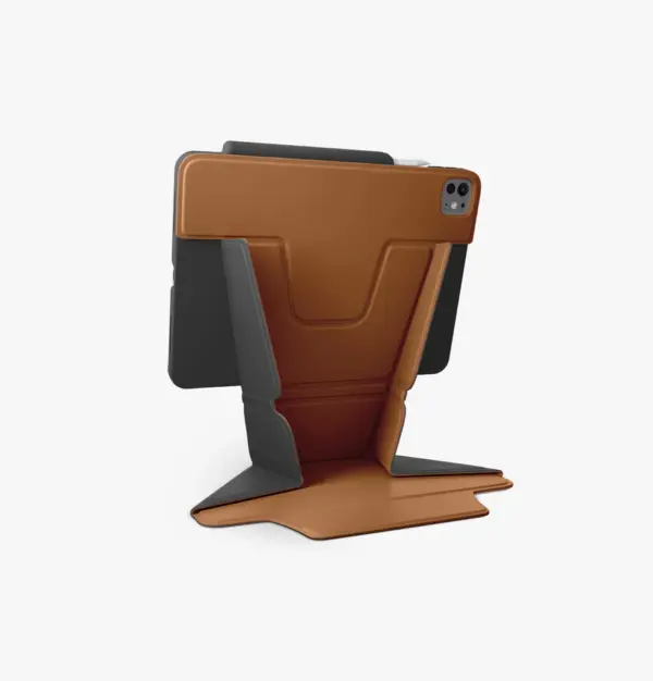 UNIQ RYZE 360 WITH BUILT-IN PENCIL HOLDER PROTECTIVE CASE WITH INTEGRATED STAND FOR 2024 IPAD PRO 11'' 5TH GEN | CARAMEL